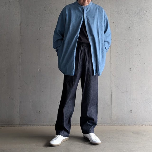 seeall,シーオール,seeal 東京取り扱い店舗,seeal 通販,SAU63-SH382-I-004, EXTRA OVER BAND COLLAR SHIRTS