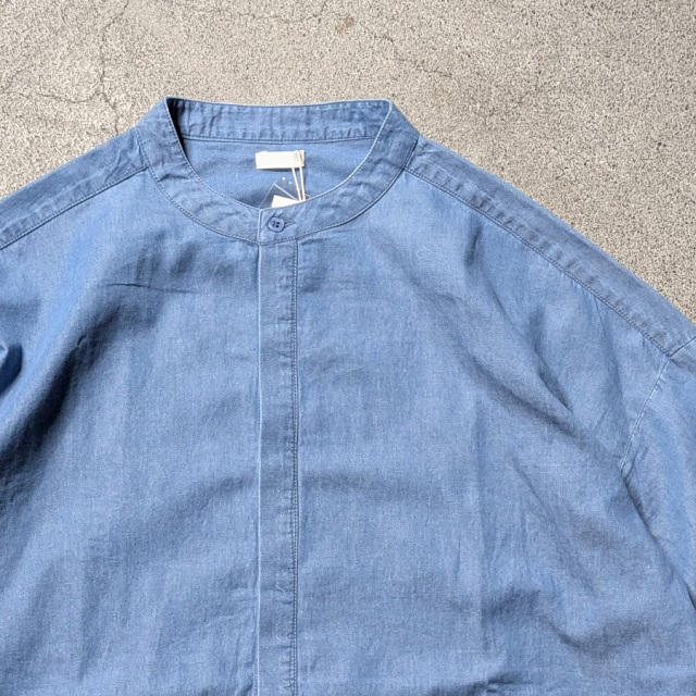 seeall,シーオール,seeal 東京取り扱い店舗,seeal 通販,SAU63-SH382-I-004, EXTRA OVER BAND COLLAR SHIRTS