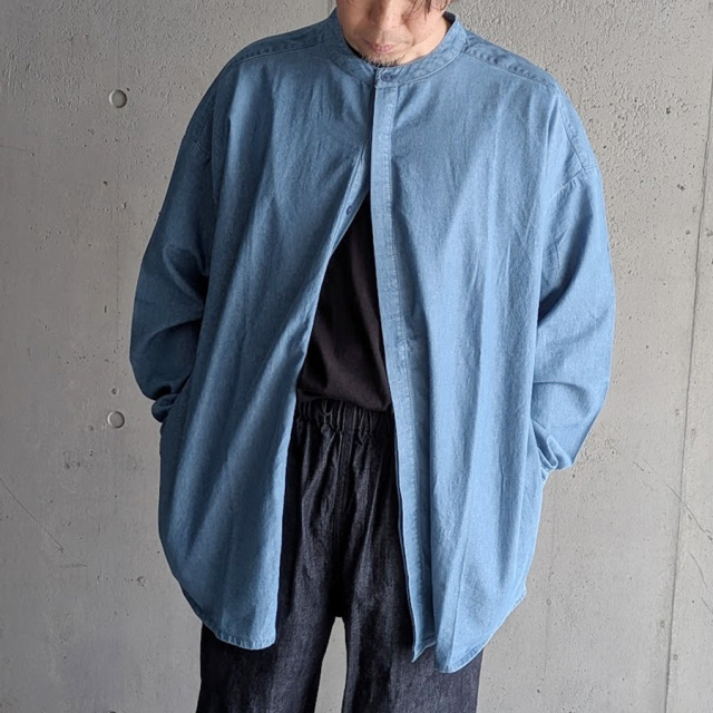 SEEALL (シーオール) [ EXTRA OVER BAND COLLAR SHIRTS ] エクストラ