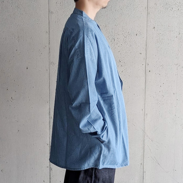 seeall,シーオール,seeal 東京取り扱い店舗,seeal 通販,SAU63-SH382-I-004, EXTRA OVER BAND COLLAR SHIRTS