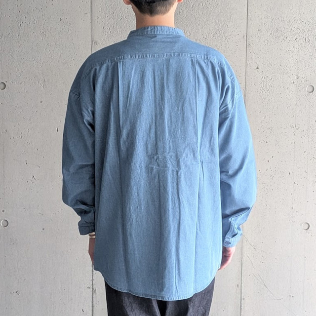 seeall,シーオール,seeal 東京取り扱い店舗,seeal 通販,SAU63-SH382-I-004, EXTRA OVER BAND COLLAR SHIRTS