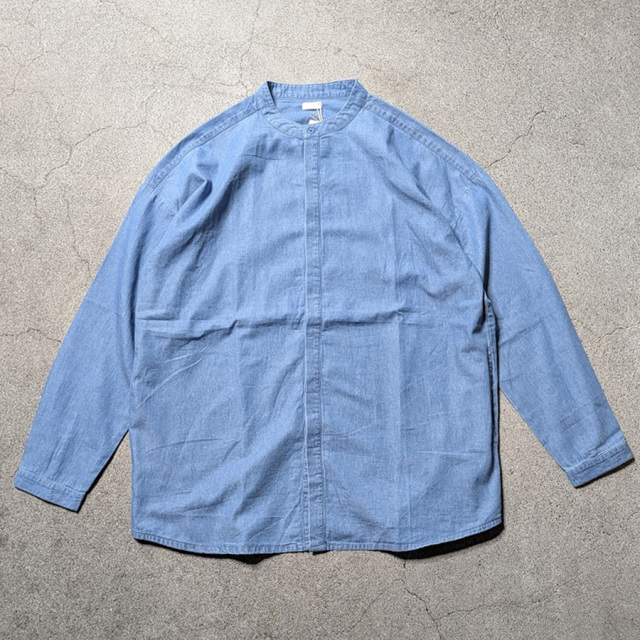 seeall,シーオール,seeal 東京取り扱い店舗,seeal 通販,SAU63-SH382-I-004, EXTRA OVER BAND COLLAR SHIRTS