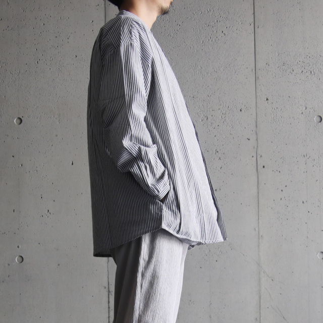 SEEALL (シーオール) [ OVERSIZED BAND COLLAR SHIRTS