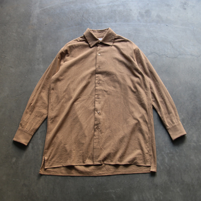 新品 SEEALL ESSENTIAL B SHIRTS size44 SEEALL (シーオール) [ ESSENTIAL B SHIRTS ] ロングシャツ (TOBACCO)