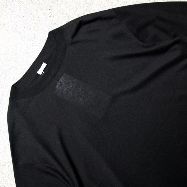 SEEALL (シーオール) [ MOCK NECK SHORT-SLEEVE SWEATER ] シルク