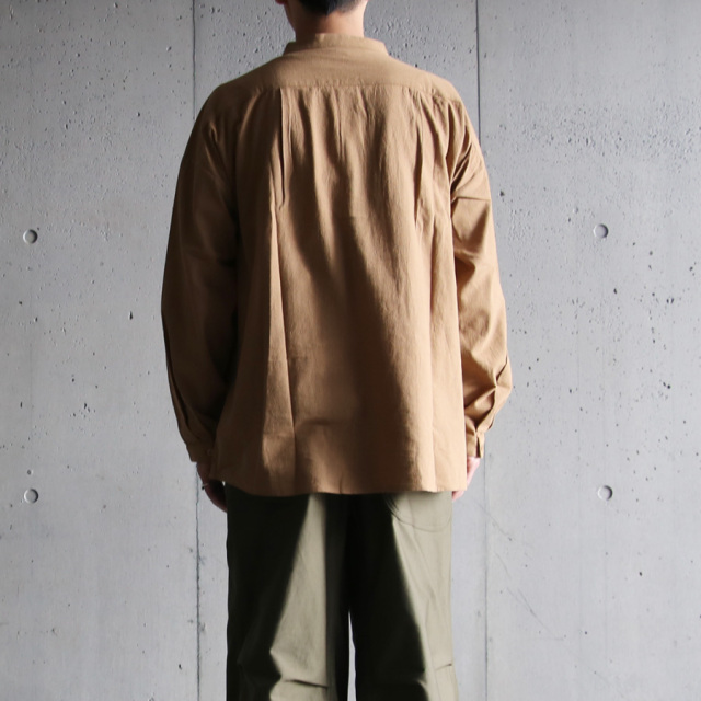 seeall,シーオール,OVERSIZED BAND COLLAR SHIRTS