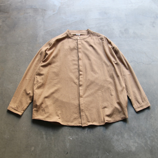 seeall,シーオール,OVERSIZED BAND COLLAR SHIRTS