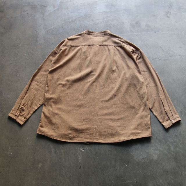 seeall,シーオール,OVERSIZED BAND COLLAR SHIRTS