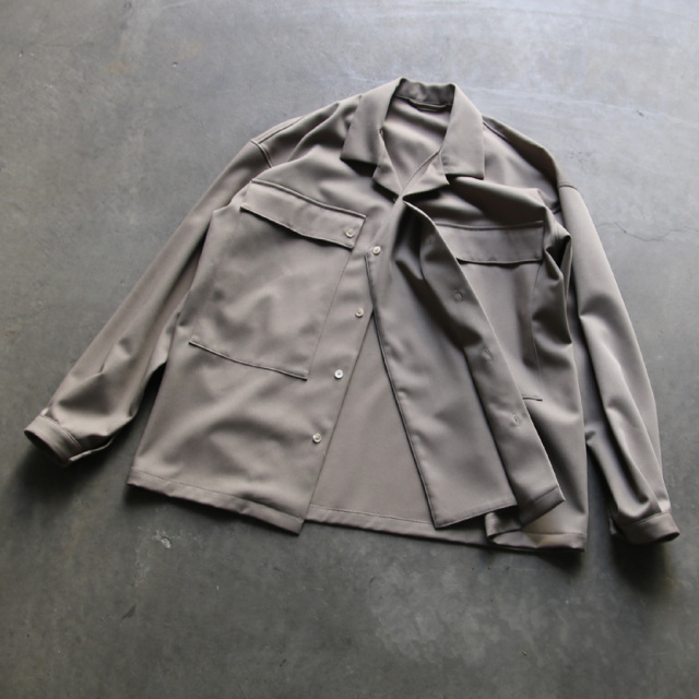 SEEALL (シーオール) [OPEN COLLAR MILITARY SHIRTS] オープンカラー