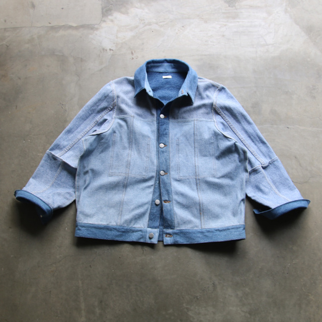 seeall,シーオール,RECONSTRUCTED INSIDE OUT DENIM JACKET,リメイクデニムジャケット