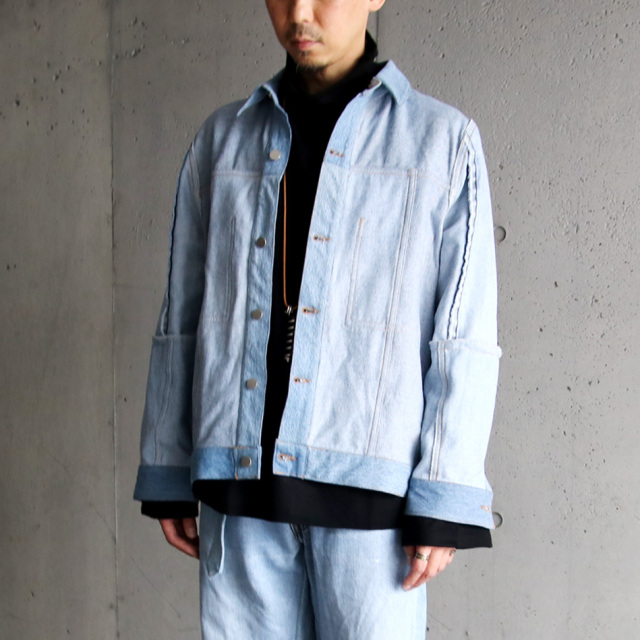 seeall,シーオール,RECONSTRUCTED INSIDE OUT DENIM JACKET,リメイクデニムジャケット