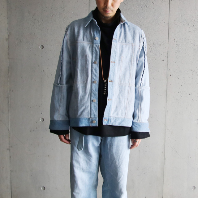 seeall,シーオール,RECONSTRUCTED INSIDE OUT DENIM JACKET,リメイクデニムジャケット