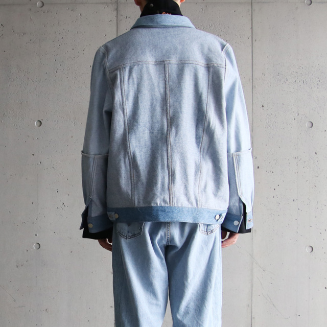 seeall,シーオール,RECONSTRUCTED INSIDE OUT DENIM JACKET,リメイクデニムジャケット