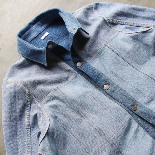 seeall,シーオール,RECONSTRUCTED INSIDE OUT DENIM JACKET,リメイクデニムジャケット