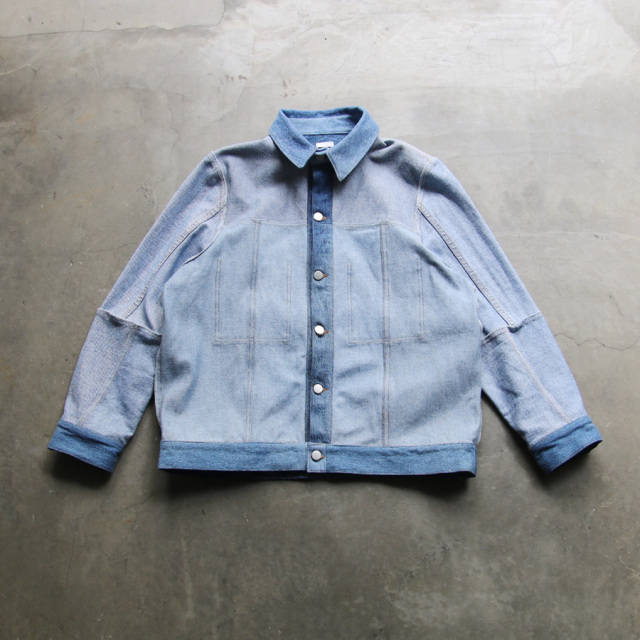 seeall,シーオール,RECONSTRUCTED INSIDE OUT DENIM JACKET,リメイクデニムジャケット