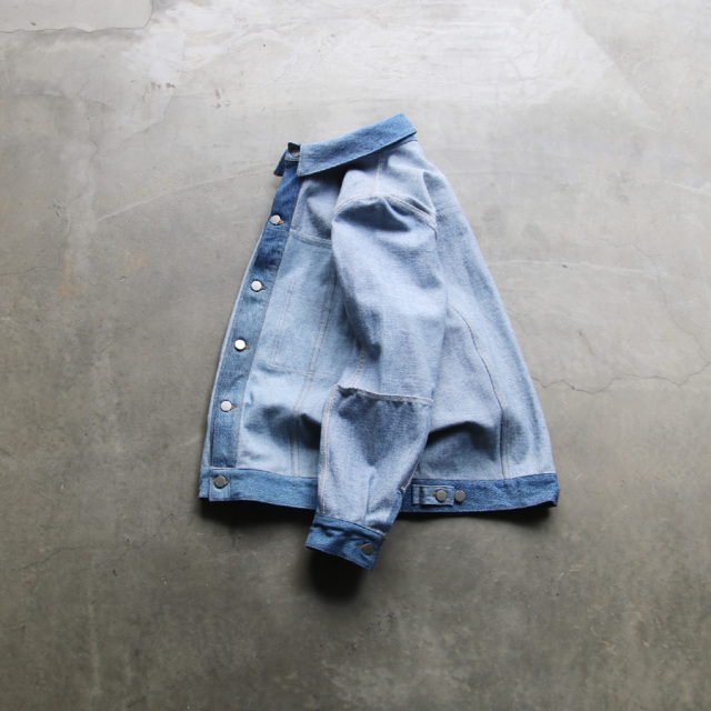 seeall,シーオール,RECONSTRUCTED INSIDE OUT DENIM JACKET,リメイクデニムジャケット