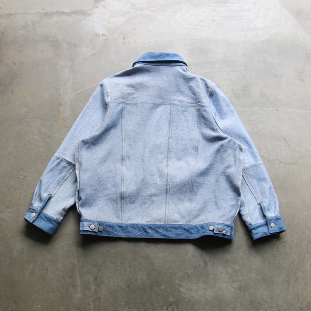 seeall,シーオール,RECONSTRUCTED INSIDE OUT DENIM JACKET,リメイクデニムジャケット