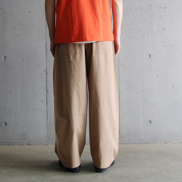 SEEALL (シーオール) [TWISTED PANTS] ツイスト パンツ (TAN) 着心地 ...