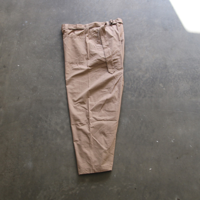 SEEALL (シーオール) [TWISTED PANTS] ツイスト パンツ (TAN) 着心地