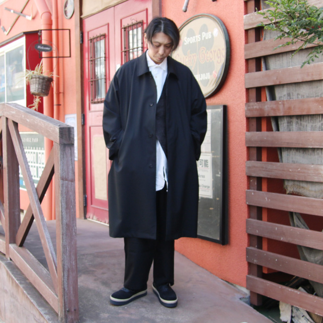 SEEALL ウール シンサレート 中綿 オーバーサイズ コート SEEALL (シーオール) SAU53-CT181-YM002[ BALMACAAN COAT ] メリノ