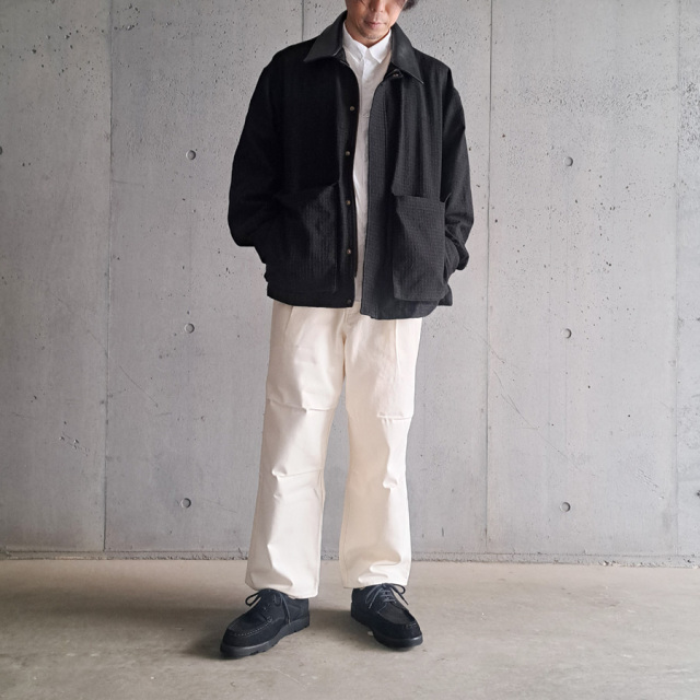 SEEALL (シーオール) SAU53-BL182-MK001[ WORK JACKET ] ウールドット