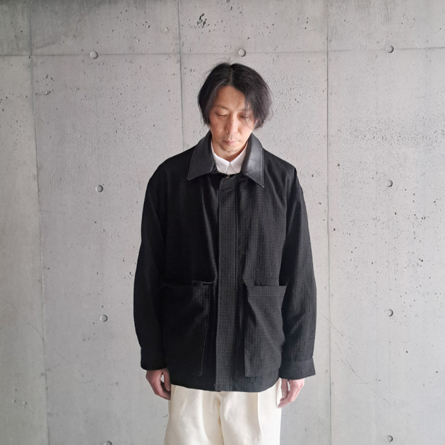 SEEALL (シーオール) SAU53-BL182-MK001[ WORK JACKET ] ウールドット