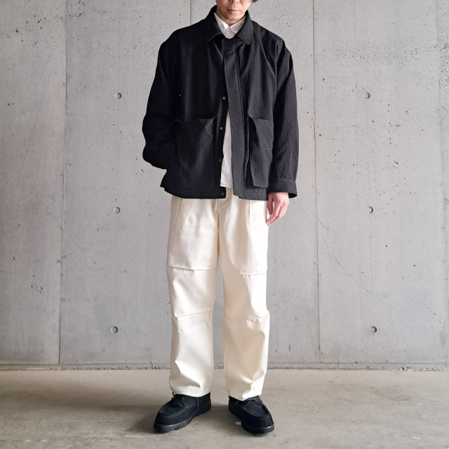 SEEALL (シーオール) SAU53-BL182-MK001[ WORK JACKET ] ウールドット