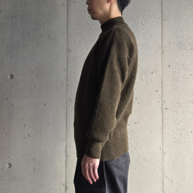 slopeslow,スロープスロー,Hard twisted Shetland wool,GOBセーター,slopeslow 東京取り扱い店舗,slopeslow 通販,turtle neck sweater
