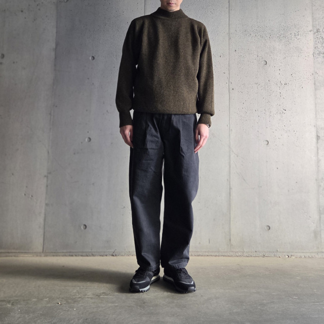 slopeslow,スロープスロー,Hard twisted Shetland wool,GOBセーター,slopeslow 東京取り扱い店舗,slopeslow 通販,turtle neck sweater