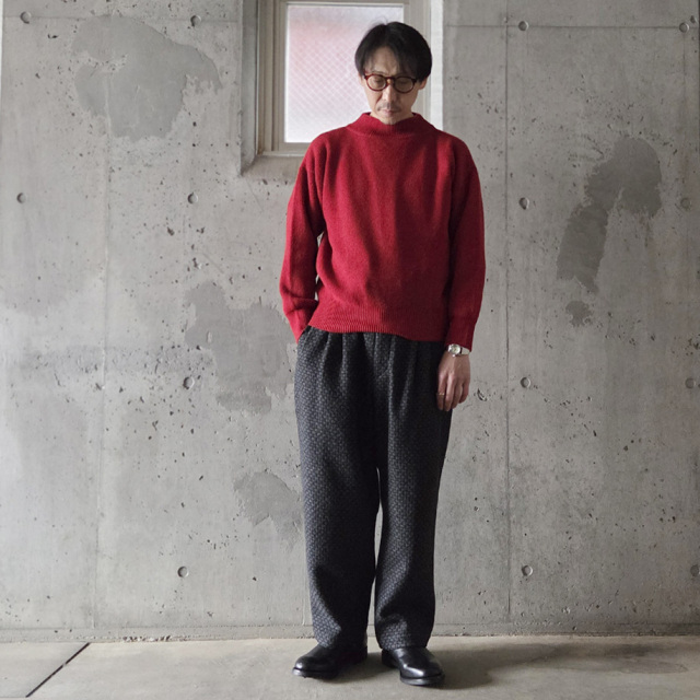 slopeslow,スロープスロー,Hard twisted Shetland wool,GOBセーター,slopeslow 東京取り扱い店舗,slopeslow 通販,turtle neck sweater