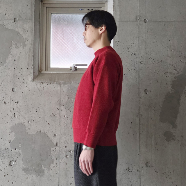 slopeslow,スロープスロー,Hard twisted Shetland wool,GOBセーター,slopeslow 東京取り扱い店舗,slopeslow 通販,turtle neck sweater