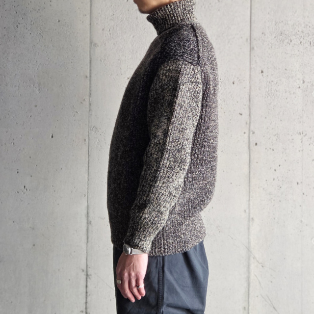 slopeslow,スロープスロー,Hard twisted Shetland wool,GOBセーター,slopeslow 東京取り扱い店舗,slopeslow 通販,turtle neck sweater
