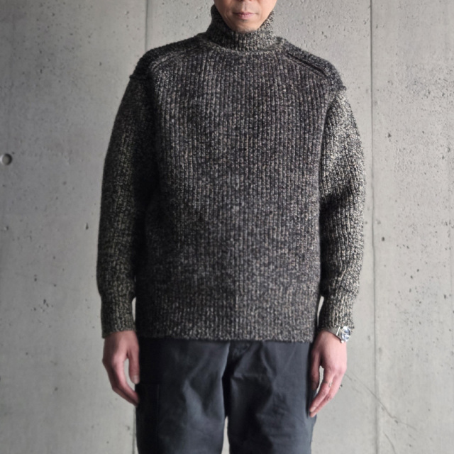 slopeslow,スロープスロー,Hard twisted Shetland wool,GOBセーター,slopeslow 東京取り扱い店舗,slopeslow 通販,turtle neck sweater