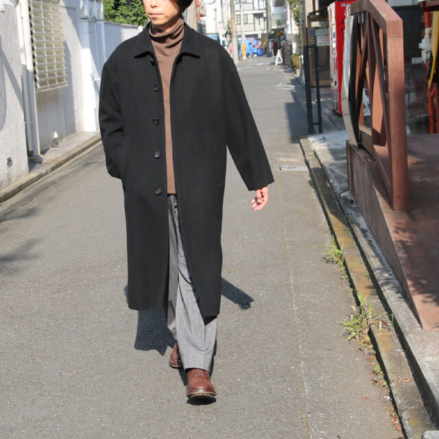 slowbe (スローブ) [BAGGY] LONG SOUTIEN (BAL COLLAR) COAT /メリノ