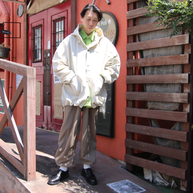 Nigel Cabourn モールスキン ノーカラージャケット 48 アイボリー Nigel Cabourn モールスキン ノーカラージャケット 48 アイボリー