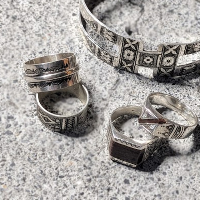 TOUAREG SILVER (トゥアレグシルバー) [EBONY (LARGE) / RING] リング