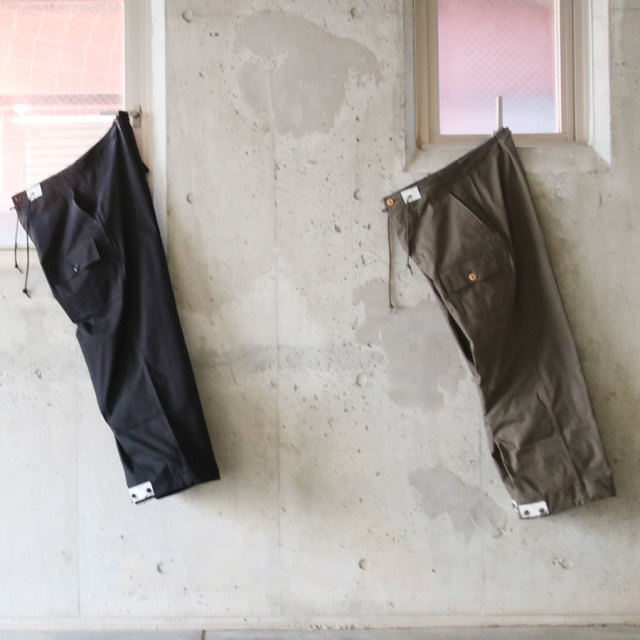 TUKI (ツキ) 0131 [OVER PANTS] (DOUBLE GABARDINE) オーバーパンツ