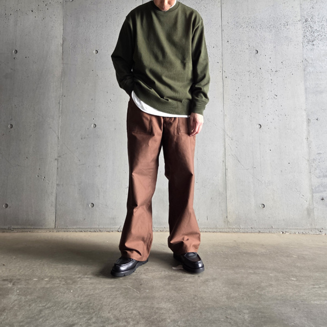 TUKI (ツキ) 0152 [BAKER PANTS] ベイカーパンツ (SAGE GREEN