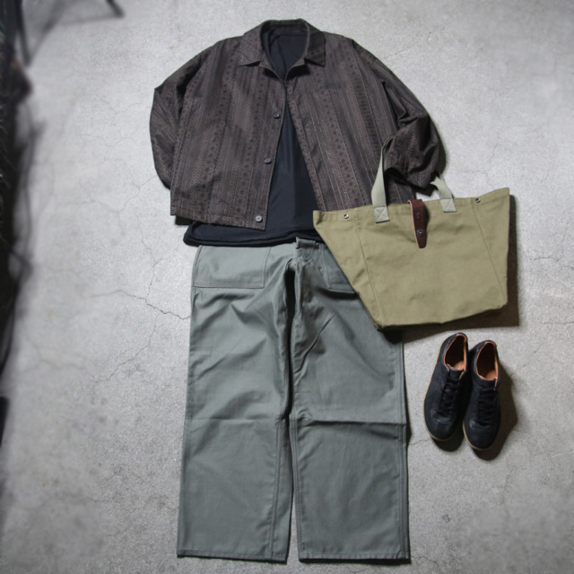 TUKI (ツキ) 0152 [BAKER PANTS] ベイカーパンツ (SAGE GREEN
