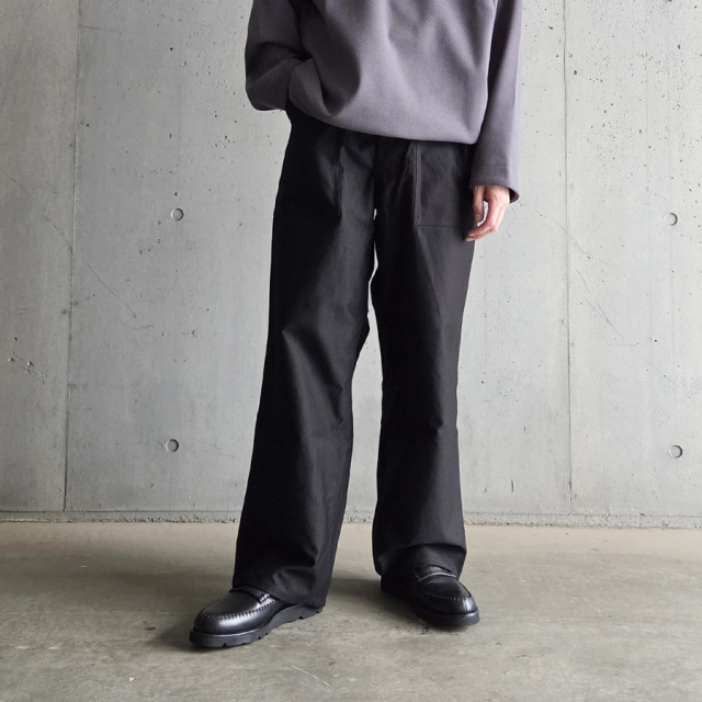 tuki ベイカーパンツ　ブラック TUKI (ツキ) 0152 [BAKER PANTS] ベイカーパンツ (SAGE GREEN) (BLACK