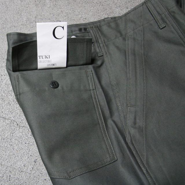 TUKI (ツキ) 0152 [BAKER PANTS] ベイカーパンツ (SAGE GREEN