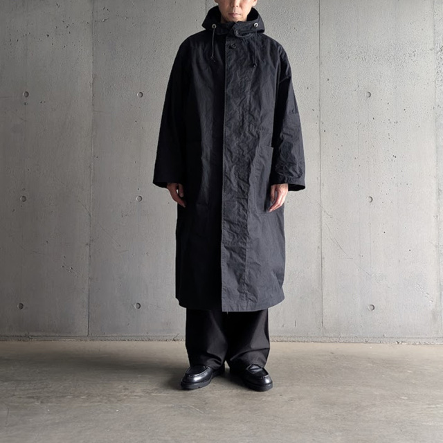 tuki,ツキ,tuki パンツ,TUKI 通販,TUKI 東京取り扱い店舗,0195,HOODED COAT,black