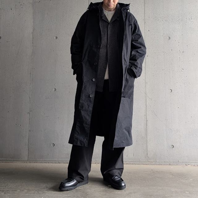 tuki,ツキ,tuki パンツ,TUKI 通販,TUKI 東京取り扱い店舗,0195,HOODED COAT,black