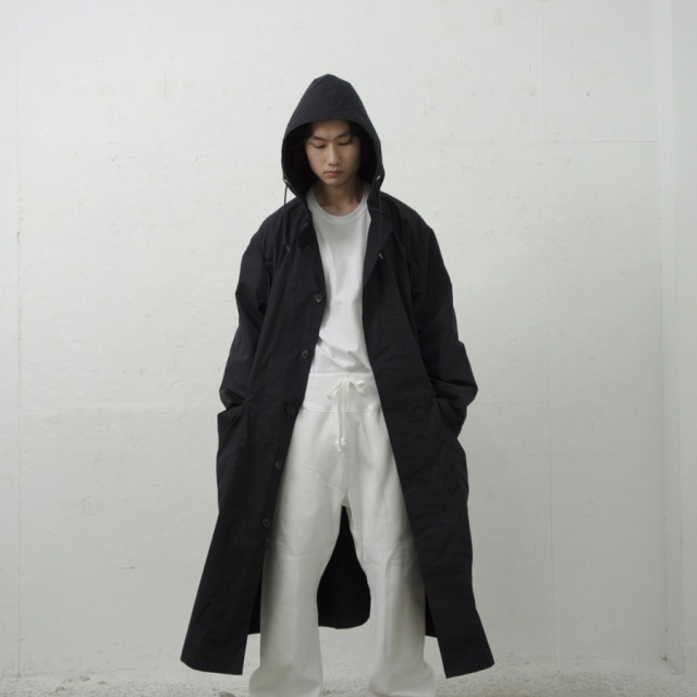tuki,ツキ,tuki パンツ,TUKI 通販,TUKI 東京取り扱い店舗,0195,HOODED COAT,DARK NAVY