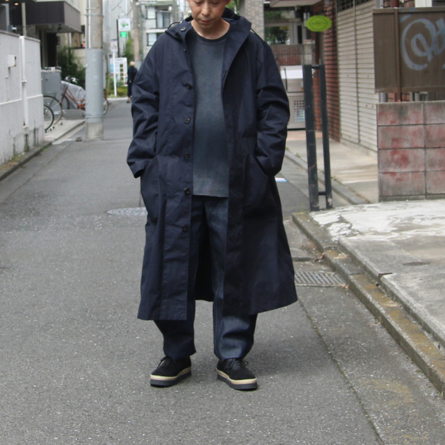 tuki,ツキ,tuki パンツ,TUKI 通販,TUKI 東京取り扱い店舗,0195,HOODED COAT,DARK NAVY