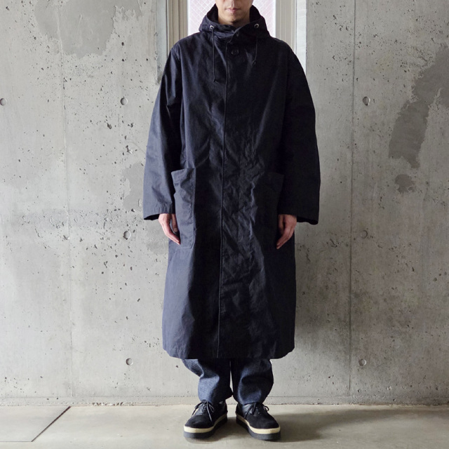 tuki,ツキ,tuki パンツ,TUKI 通販,TUKI 東京取り扱い店舗,0195,HOODED COAT,DARK NAVY