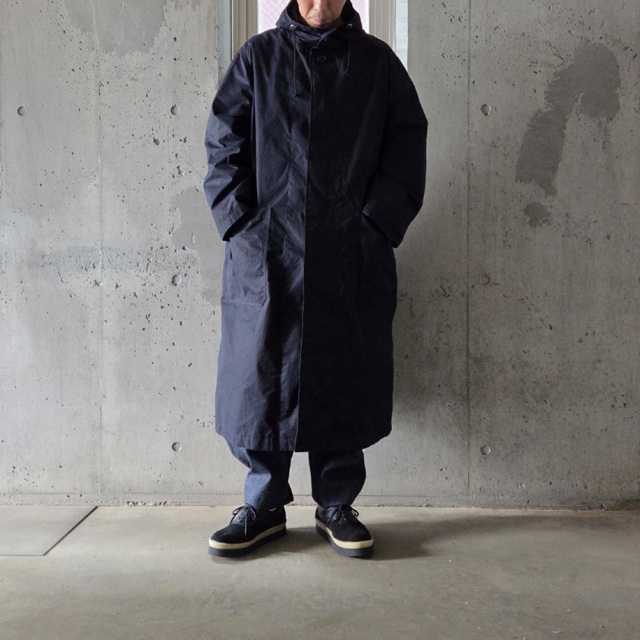 tuki,ツキ,tuki パンツ,TUKI 通販,TUKI 東京取り扱い店舗,0195,HOODED COAT,DARK NAVY