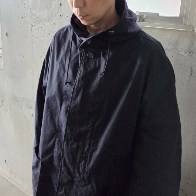 tuki,ツキ,tuki パンツ,TUKI 通販,TUKI 東京取り扱い店舗,0195,HOODED COAT,DARK NAVY
