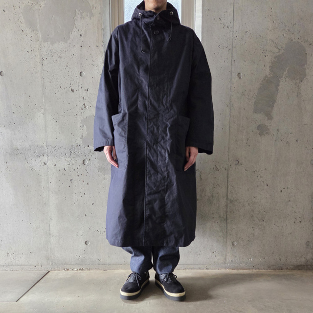 tuki,ツキ,tuki パンツ,TUKI 通販,TUKI 東京取り扱い店舗,0195,HOODED COAT,DARK NAVY