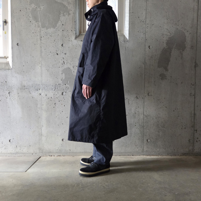 tuki,ツキ,tuki パンツ,TUKI 通販,TUKI 東京取り扱い店舗,0195,HOODED COAT,DARK NAVY